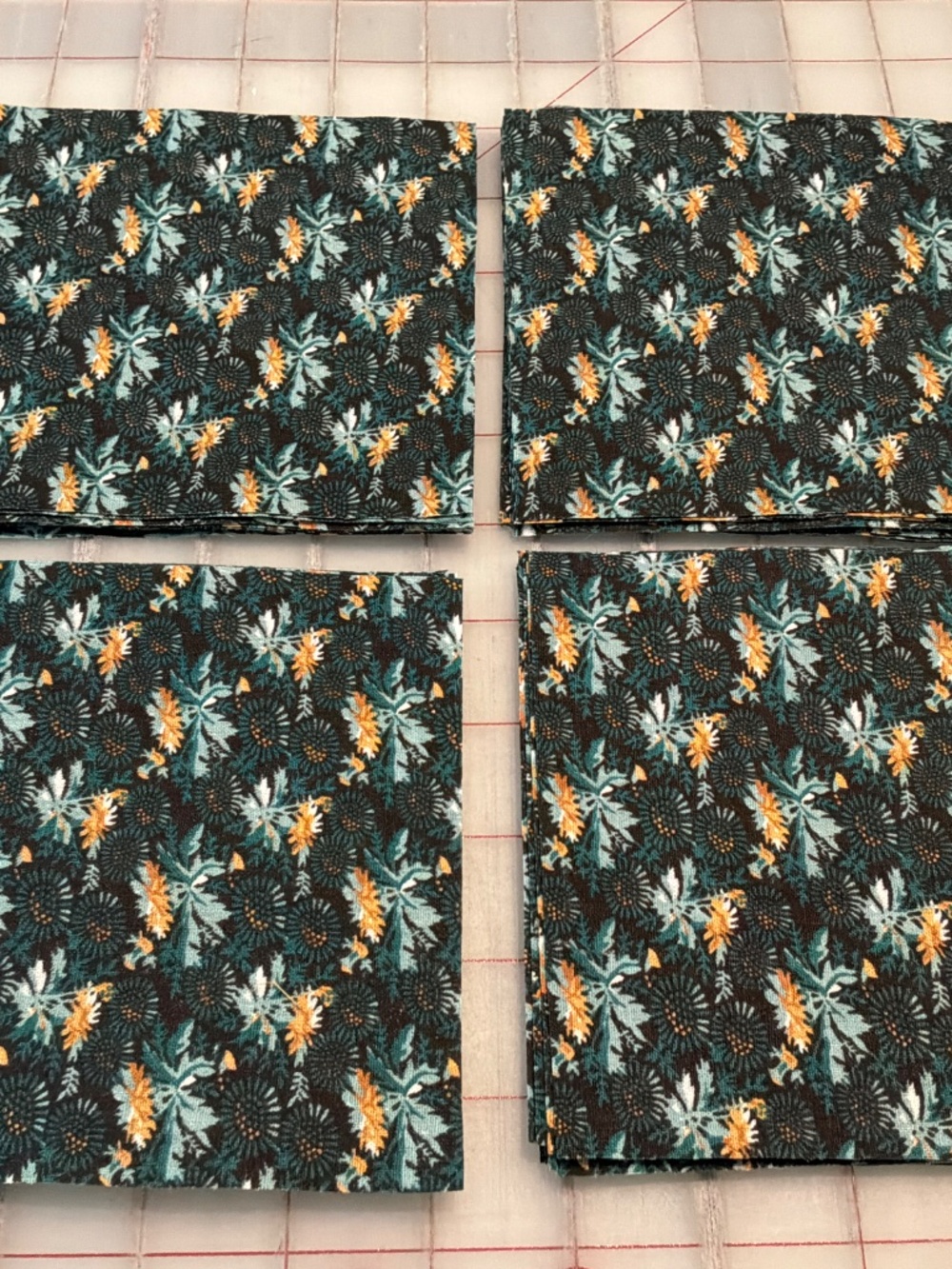 5" Inch Quilt Squares 60  Count Calico